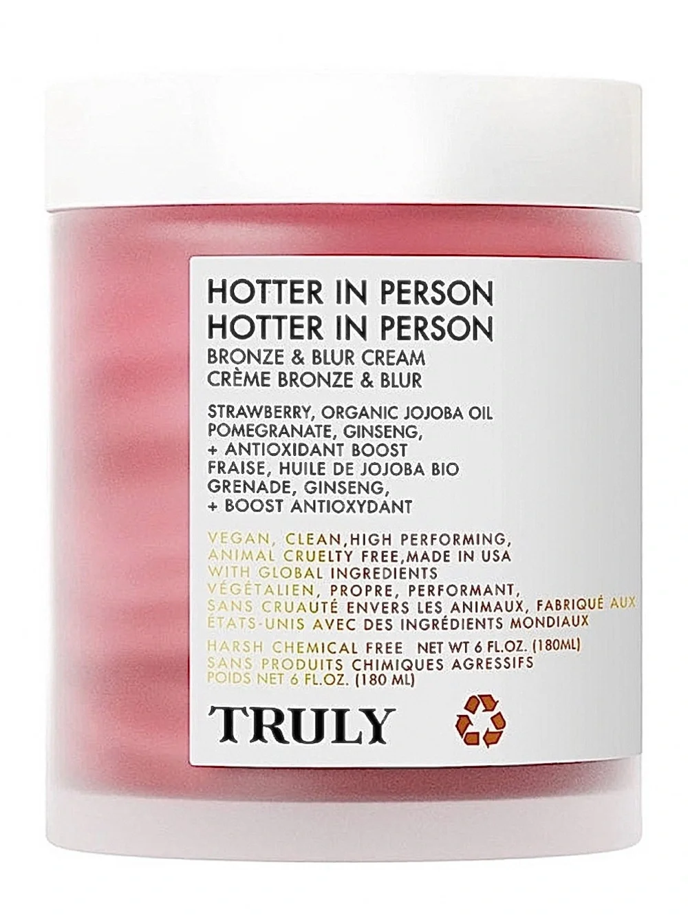 Truly Hotter In Person Bronze & Blur Cream 6oz